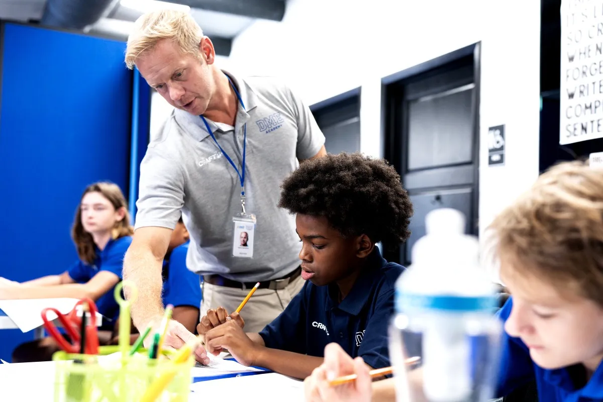 One-on-one academic instruction at DME Academy